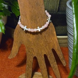 Reborn Creations- Christian Bead bracelets with cross beads.